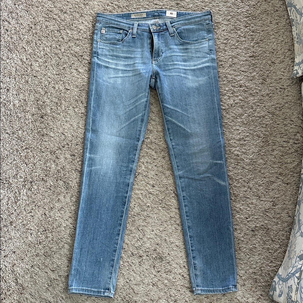 AG Adriano Goldschmied Light Blue Ankle Jeans